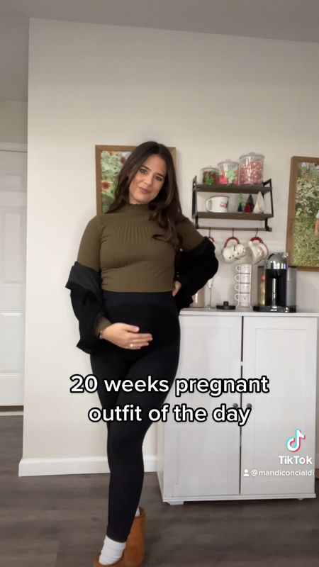20 weeks pregnant outfit, maternity outfit, winter maternity, winter bump fit, mini ugg dupes, maternity leggings, maternity fashion 

#LTKbump #LTKunder50 #LTKstyletip