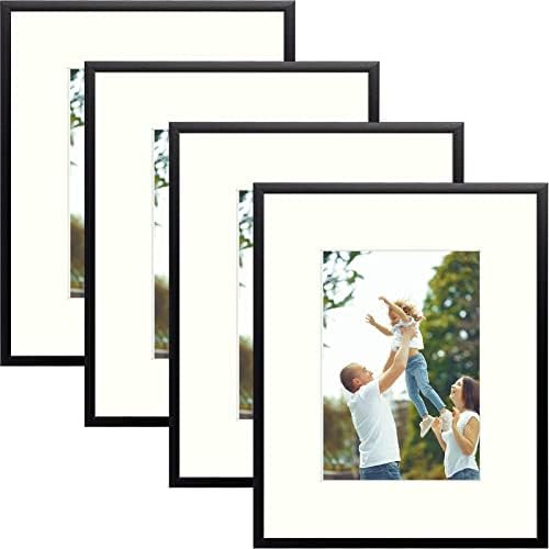 Golden State Art, Aluminum Picture Frame and Real Glass -8x10 Picture Frame with Mat for 5 x 7 Ph... | Amazon (US)