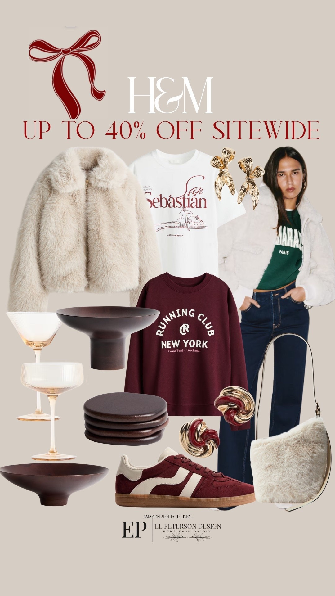 H&M
Up to 40% off sitewide
Jacket
Jeans
Sweater
Wine glasses
Coasters 
Earrings
Purse
Pedestal bowl
Tshirt
Sneakers 
Hand bag 

#LTKFindsUnder50 #LTKFindsUnder100 #LTKSaleAlert