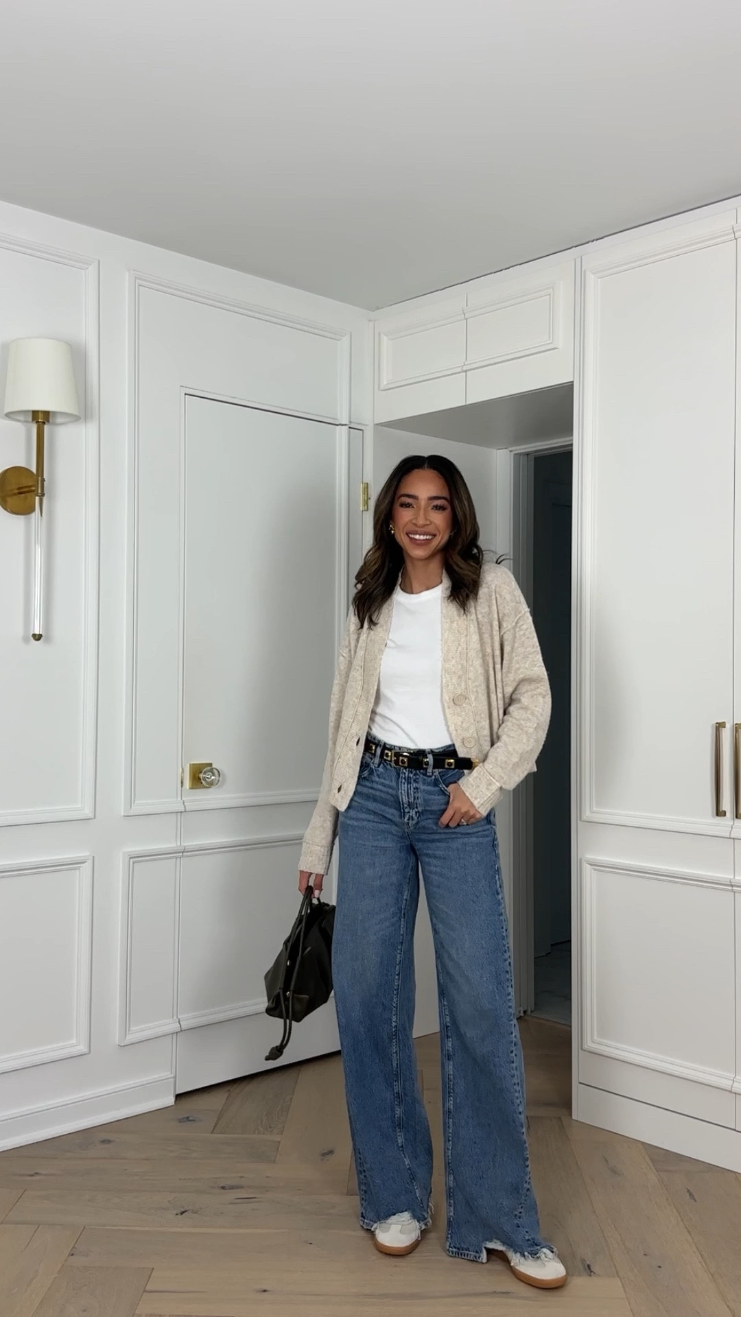 Casual spring outfit 🤍 size 2 long jeans, size Small cardigan, size Small tank, size XS/S belt, sneakers fit TTS and are SO comfy

#LTKSpringSale #LTKfindsunder100 #LTKstyletip