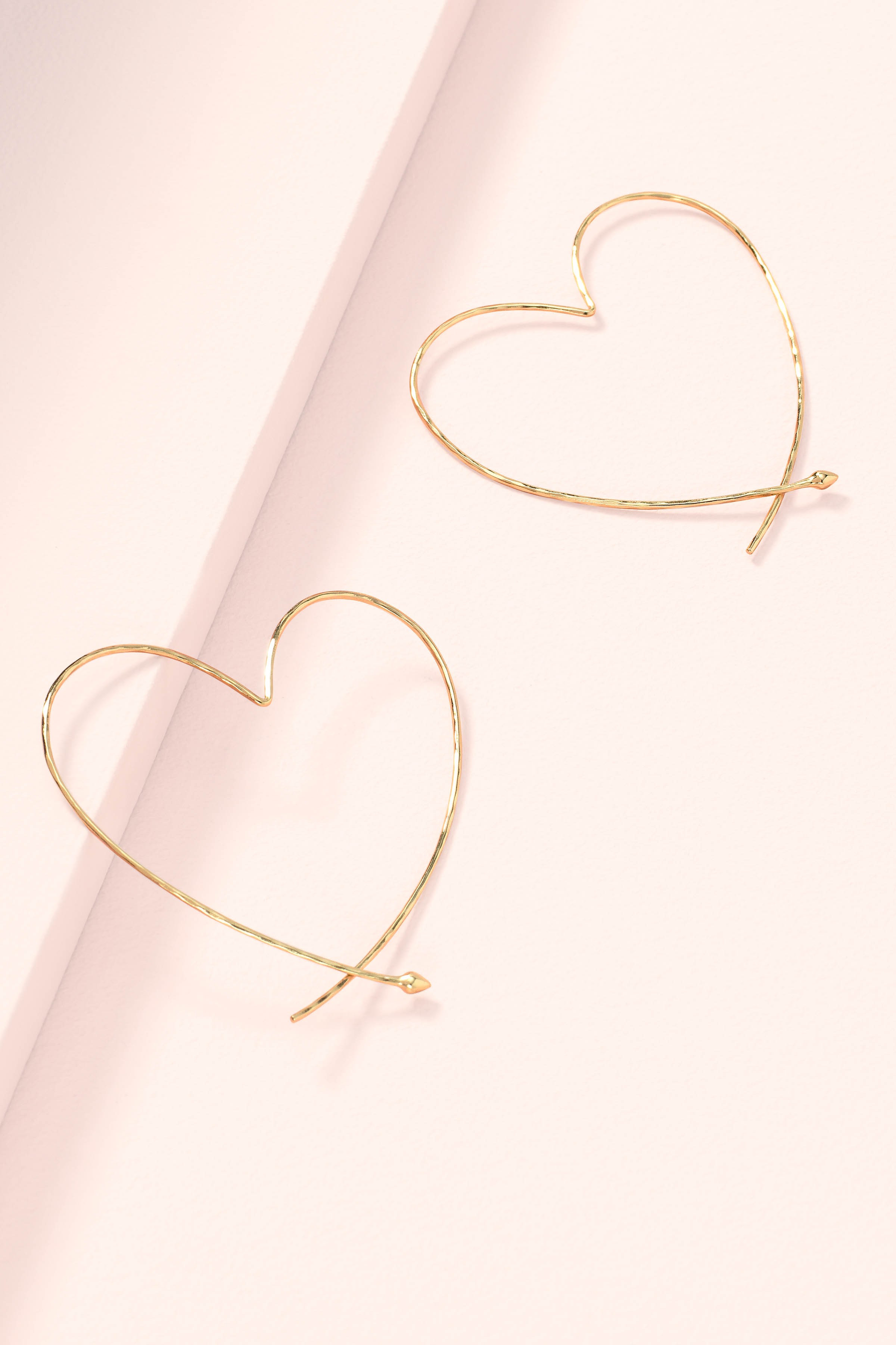Essential Hammered Heart Hoops | Stella & Dot (US)
