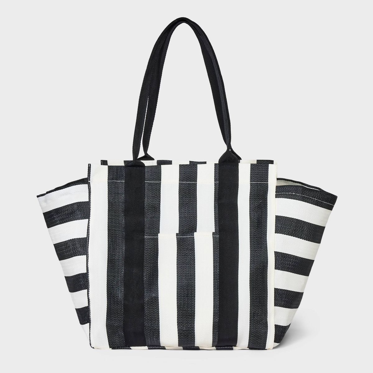 Mesh Tote Handbag - A New Day™ Black/White Striped | Target