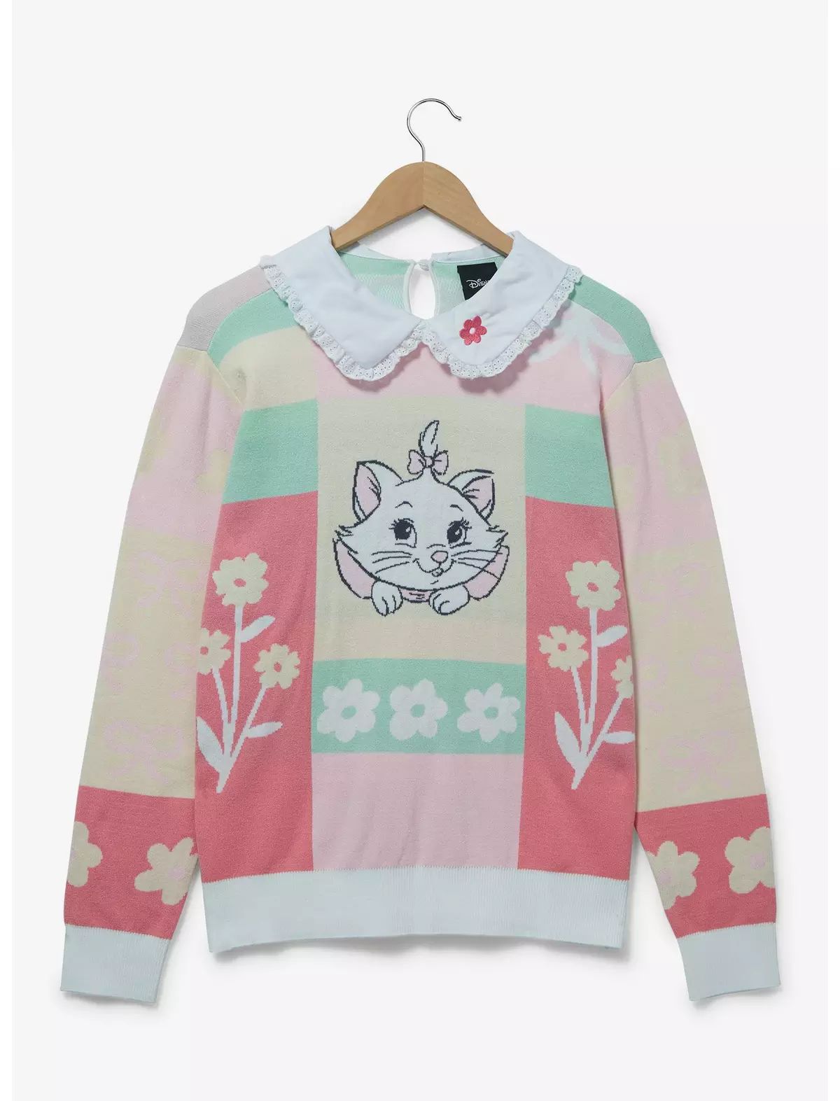 Disney The Aristocats Marie Floral Collared Women's Sweater - BoxLunch Exclusive | BoxLunch