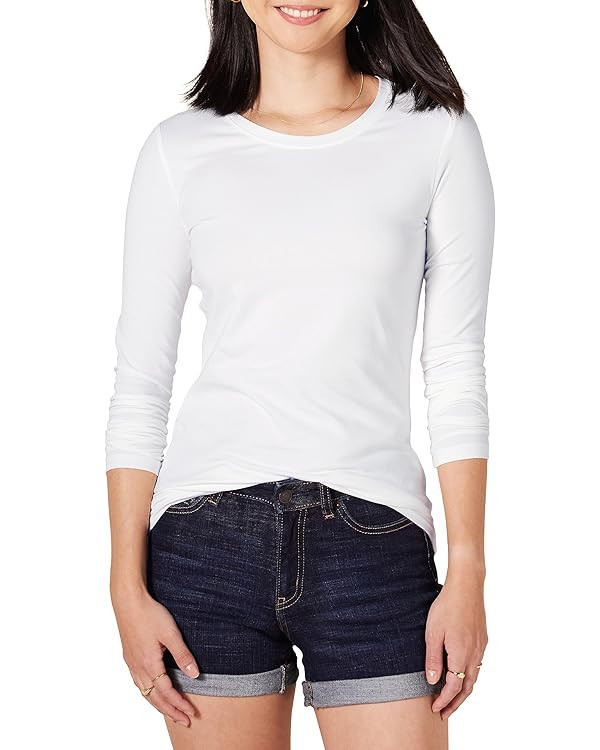 Amazon Essentials Women's Classic-Fit Long-Sleeve Crewneck T-Shirt (Available in Plus Size) | Amazon (US)
