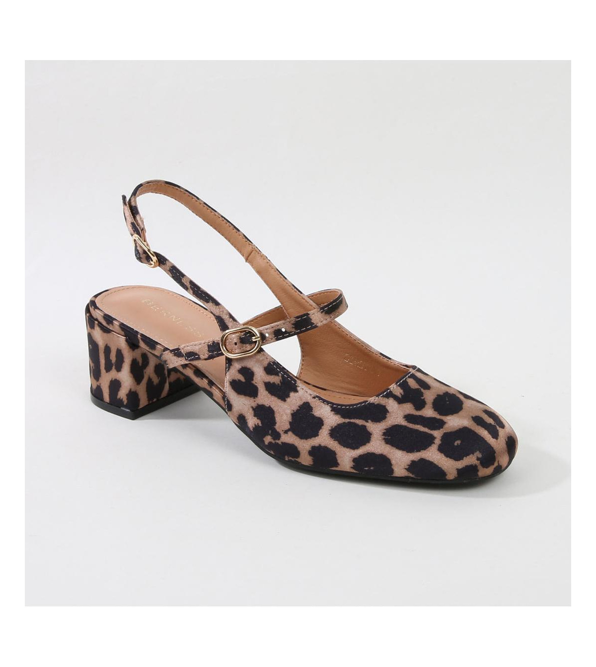 Berness Birdie MaryJane Block Heels - Leopard | Macy's