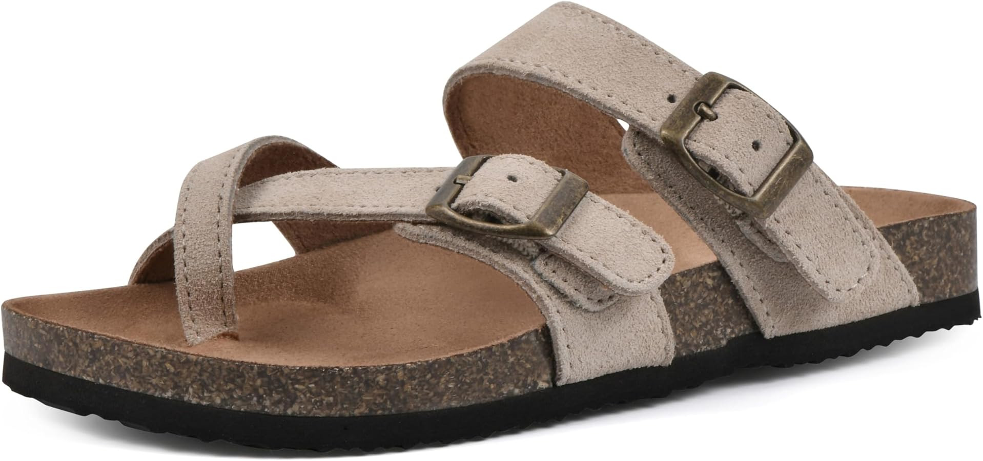 Amazon.com | WHITE MOUNTAIN Women's Gracie Signature Comfort Molded Strappy Footbed Sandal, Sanda... | Amazon (US)