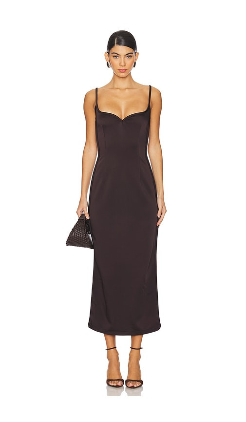 Paris Georgia Heart Dress in Chocolate. - size S | Revolve Clothing (Global)