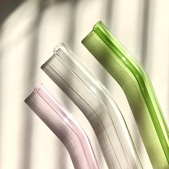 Glass Straws for Iced Coffee, Matcha, or Tea | Etsy (US)