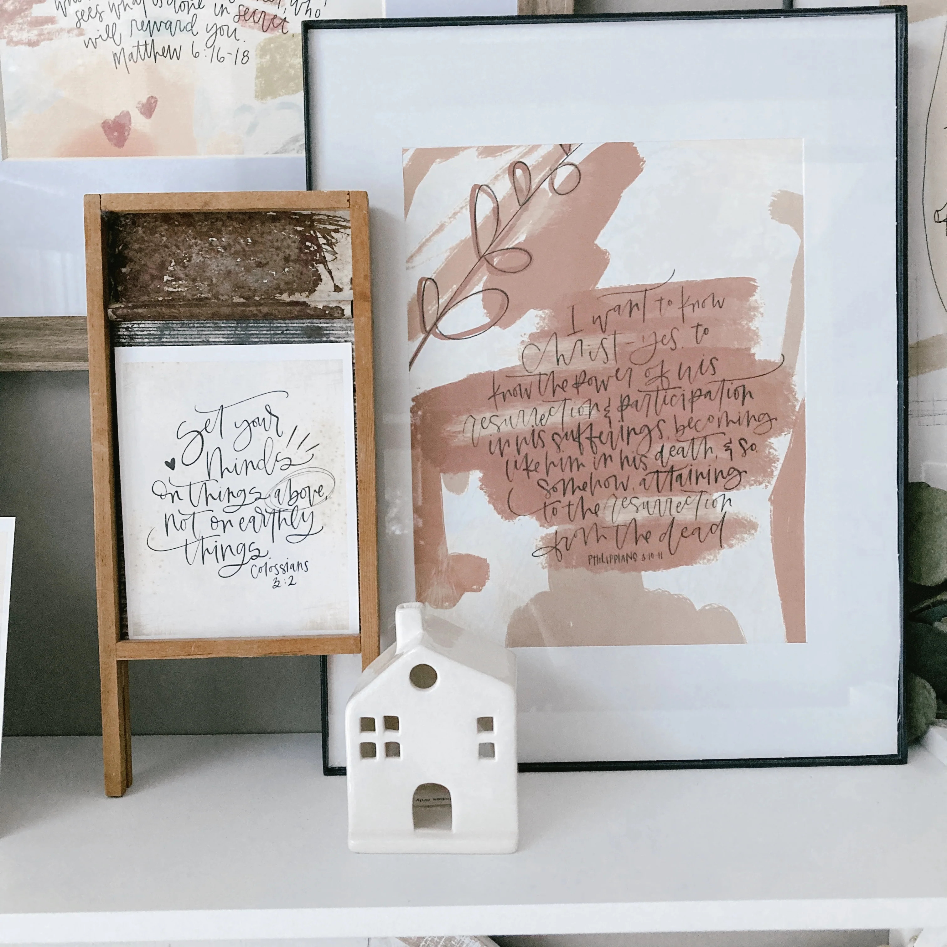 Scripture Prints | 40 days of Lent | The Letter Vee