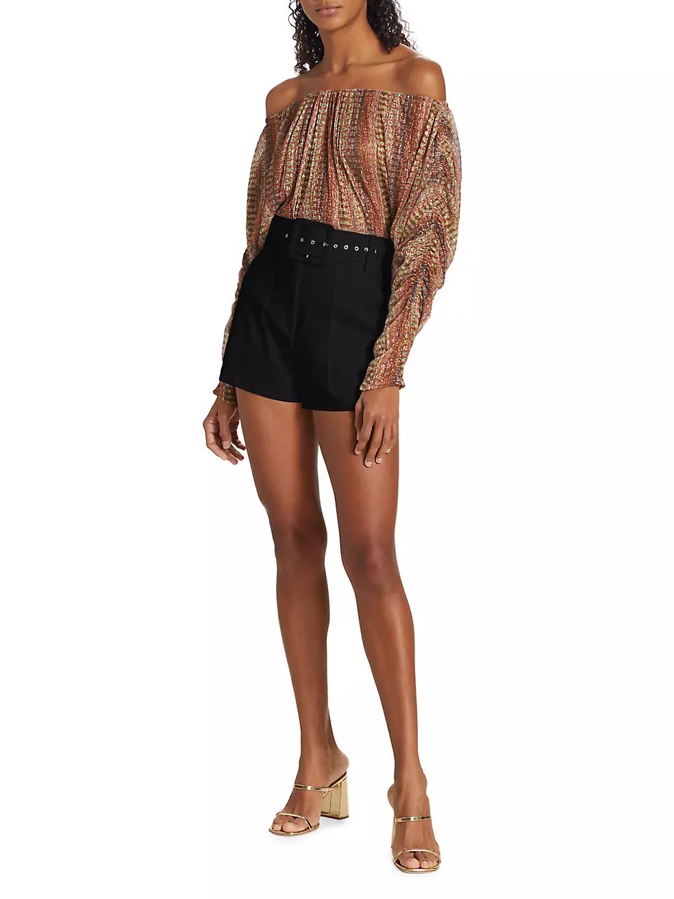 Kasey Belted High-Rise Shorts | Saks Fifth Avenue