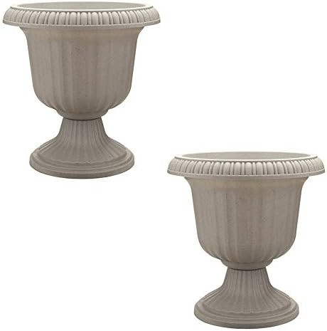 Southern Patio 2 Pack Utopian Urn Planter, Large 14 Inch Outdoor Pot, Lightweight Garden, Entrywa... | Amazon (US)