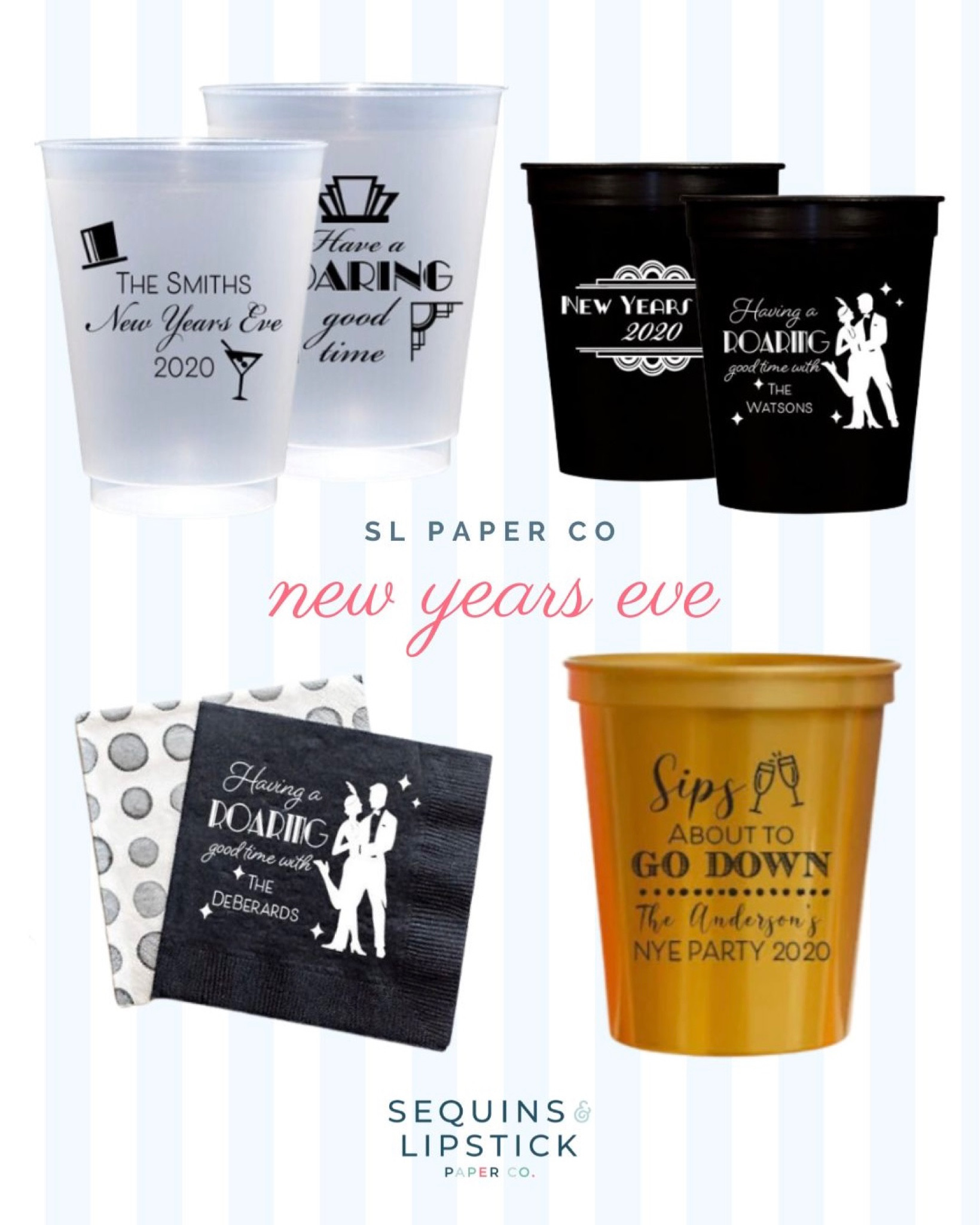 Shop custom New Years Eve party goods in the Sequins & Lipstick store! 

#LTKHoliday #LTKhome #LTKSeasonal