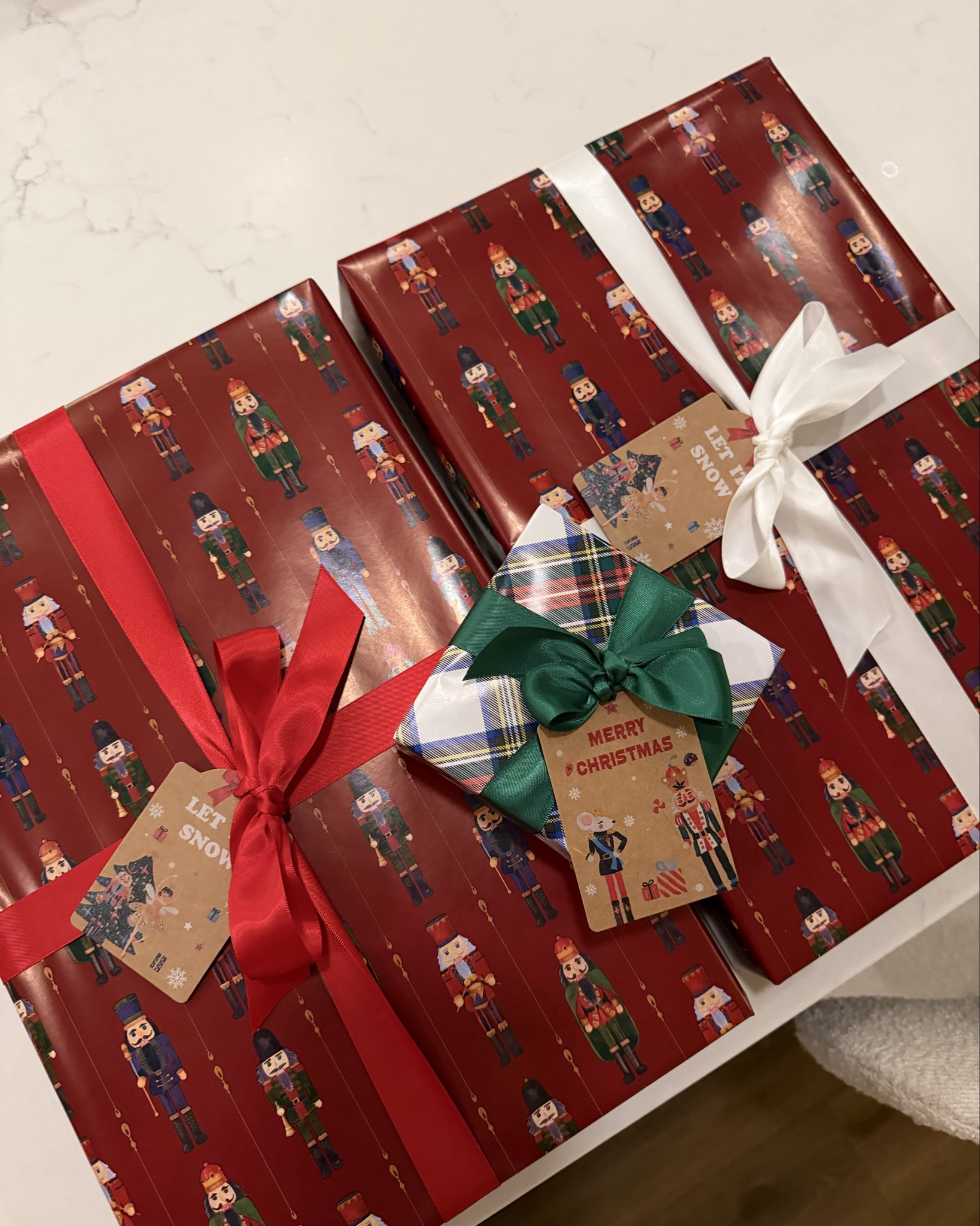 Christmas wrapping paper, boxes, ribbon and boxes I bought this year! ♥️🎁

#LTKSeasonal #LTKHoliday