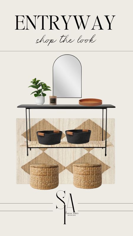 Shop the look- entryway at Target!

Entryway table, console table, arch mirror, diamond rug, black table 

#LTKover50style #LTKhome