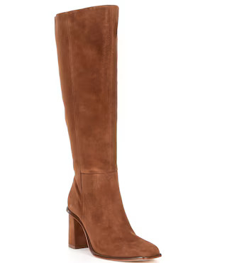 Valerie Suede Tall Shaft Dress Boots | Dillard's