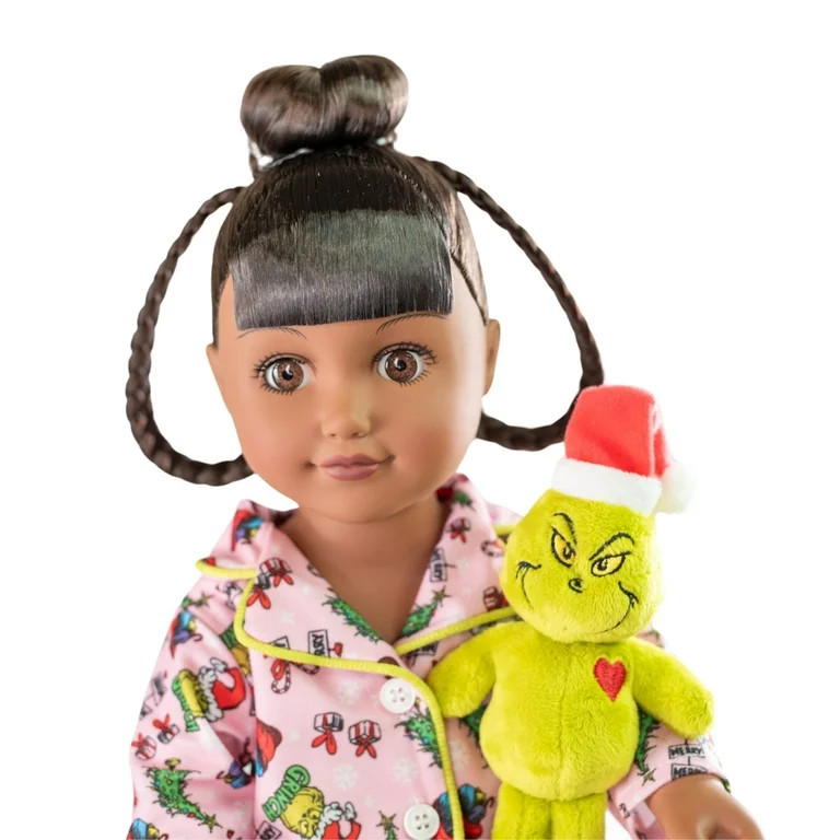 My Life As Poseable Grinch Sleepover 18 inch Doll, Dark Brunette Hair, Brown Eyes | Walmart (US)