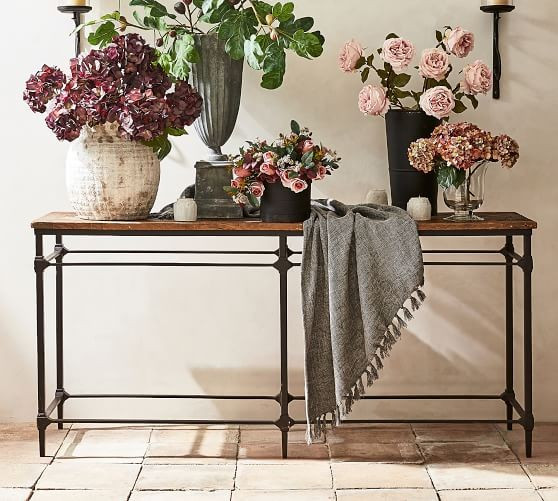 Parquet Reclaimed Wood Console Table | Pottery Barn (US)