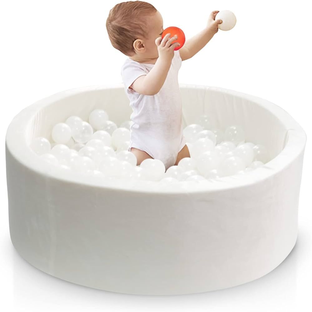 MEOGETY Baby Foam Ball Pit for Toddlers Kids Children, Infant Round Soft Small Ball Pool Pits for... | Amazon (US)