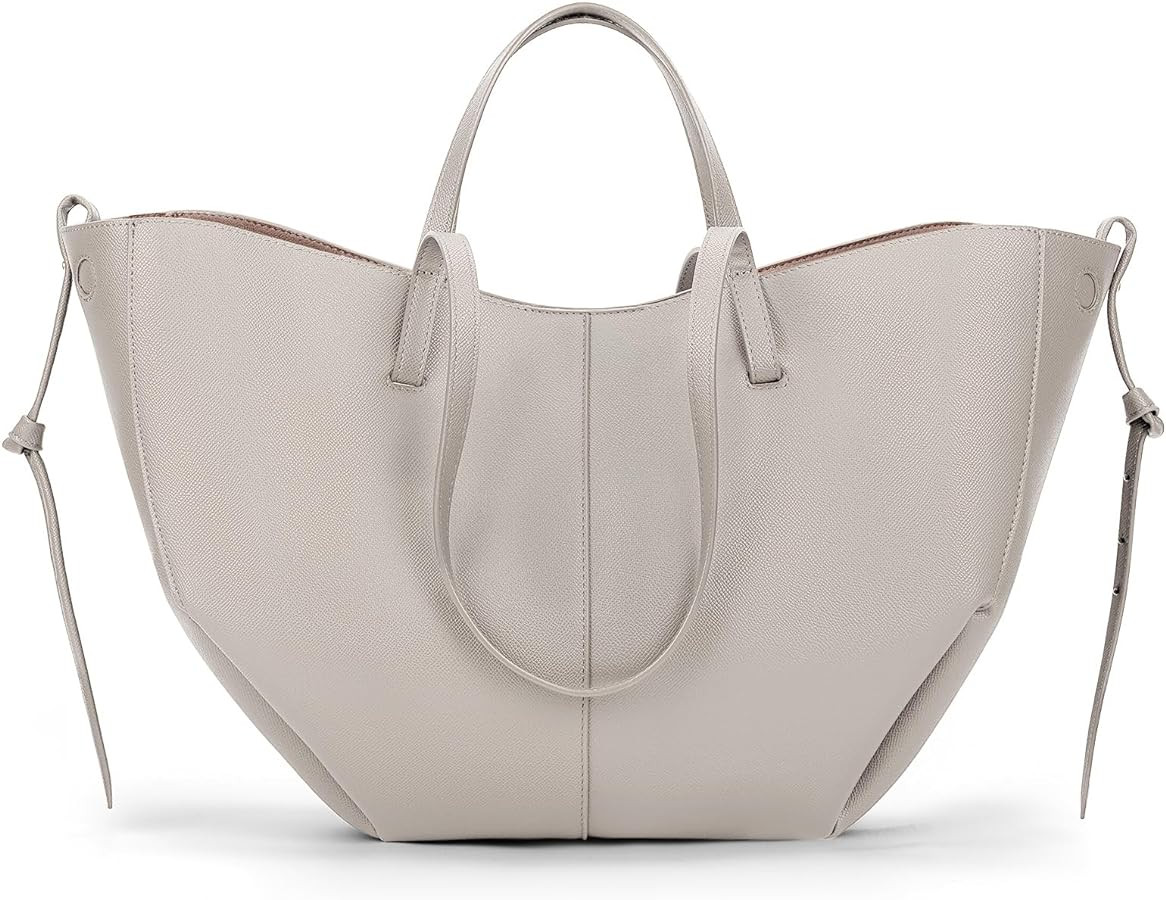 Juoxeepy Work Bag Faux Leather Tote Bag for Women Trendy Handbag Purse Fall Shoulder Bag with Mag... | Amazon (US)