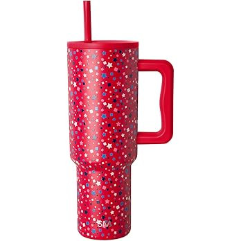 Amazon.com: Simple Modern 4th of July 40 oz Trek Tumbler with Handle and Straw Lid | Cup Holder F... | Amazon (US)