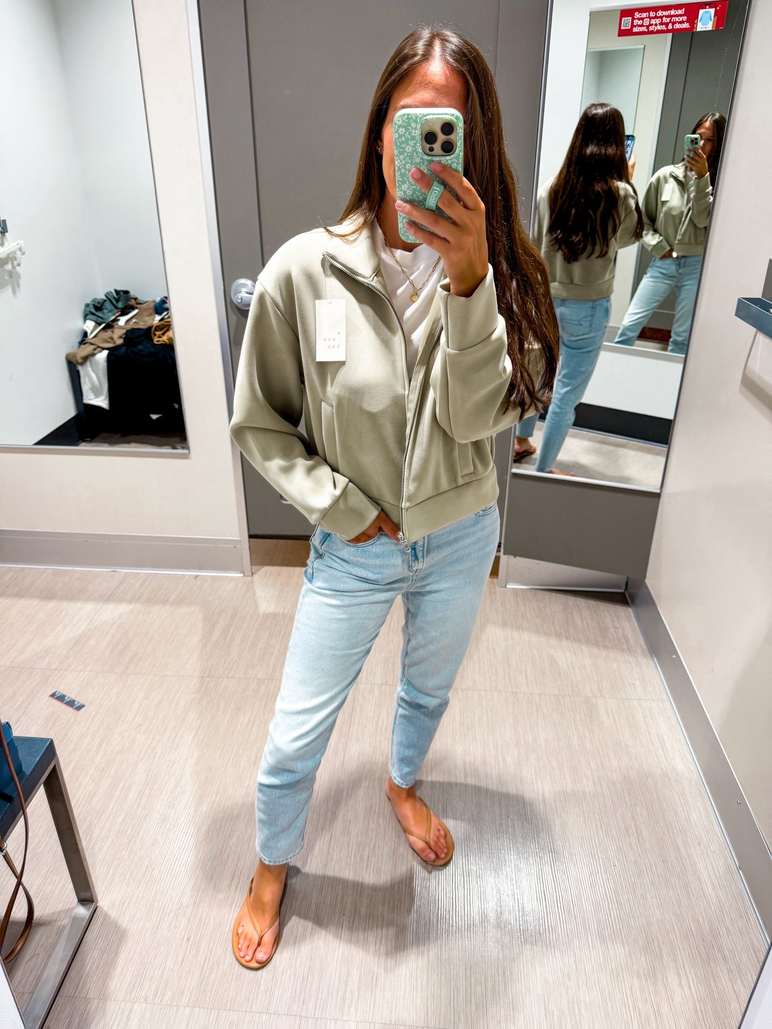 Love this Spanx feel zip up from Target! Wearing XS. Comes in black too 

#LTKFindsUnder50 #LTKFindsUnder100 #LTKStyleTip