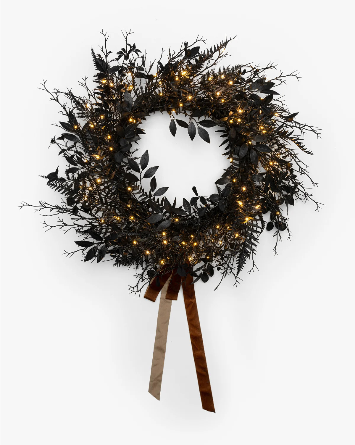 Morticia Pre-Lit Wreath with Bow | McGee & Co. (US)