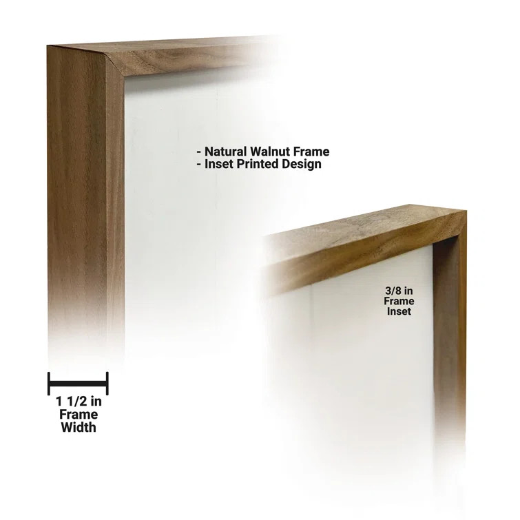 Country Roads Take Me Home Script White - Picture Frame Graphic Art on Wood | Wayfair North America