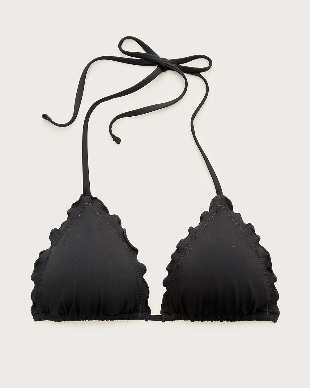 Lettuce-trim string bikini top | J. Crew US