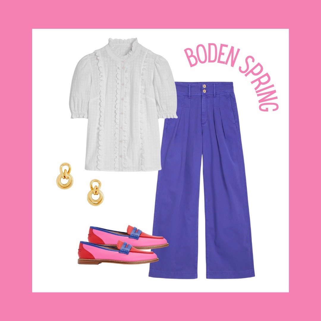 Boden Spring style! Spring colors! 

#LTKStyleTip #LTKShoeCrush #LTKSeasonal