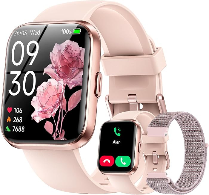 Smart Watches for Women, 1.85" HD Alexa Smart Watch for Android Phones & iPhones with Calls/Messa... | Amazon (US)