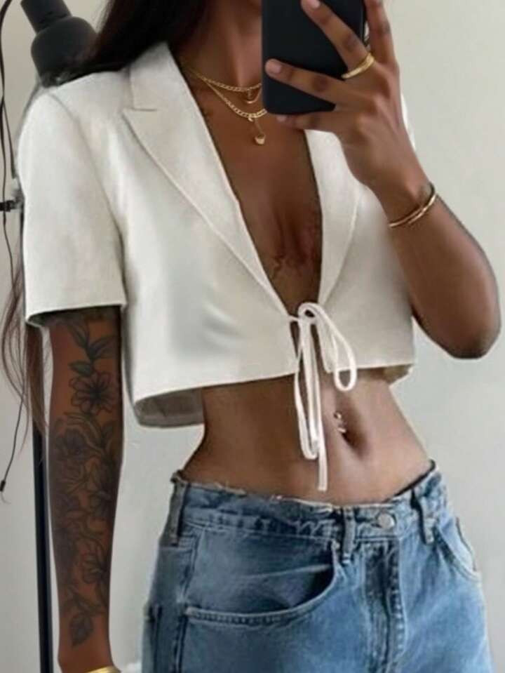 Color: White | SHEIN