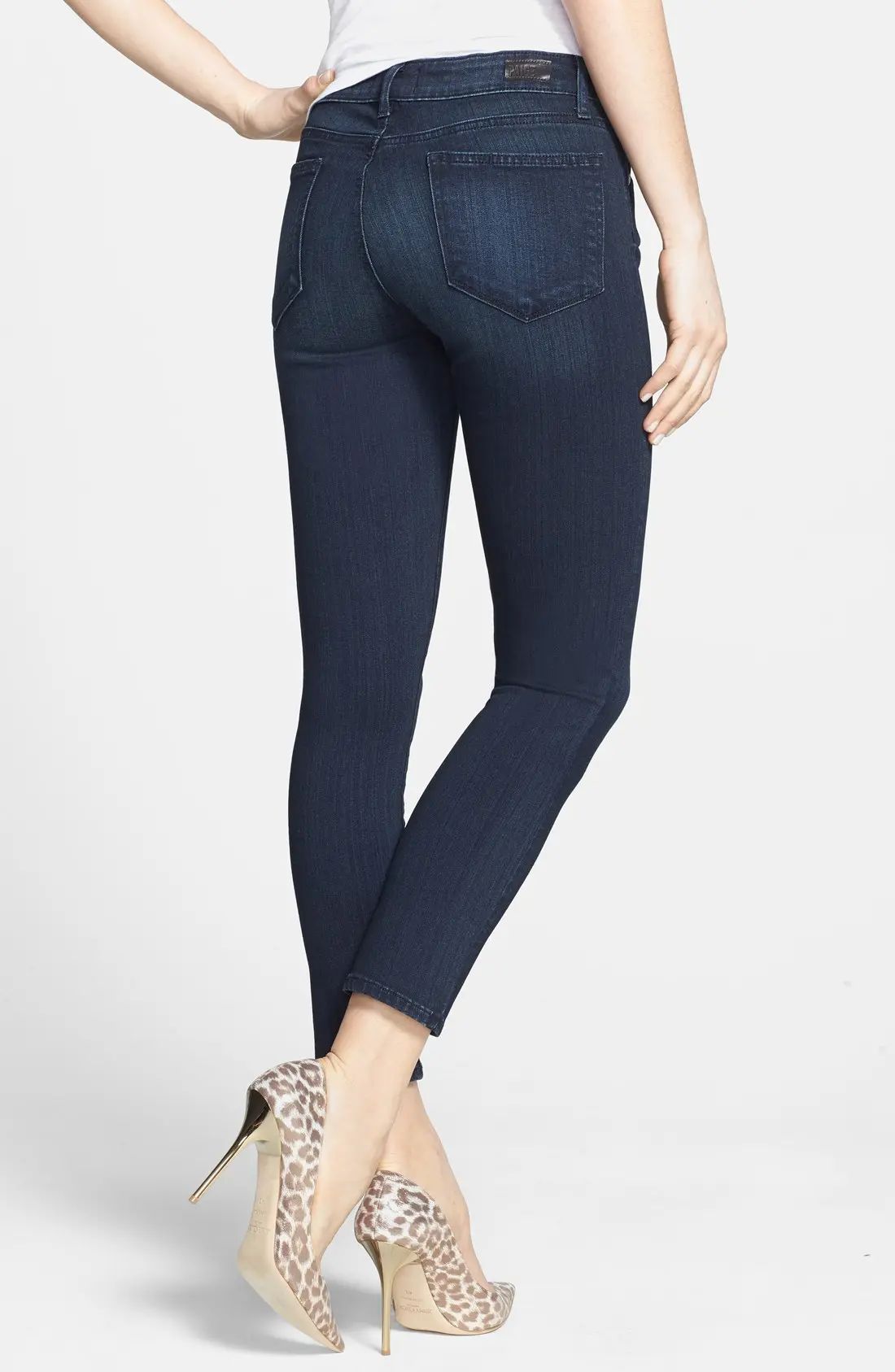 PAIGE Transcend - Verdugo Crop Skinny Jeans (Midlake) | Nordstrom