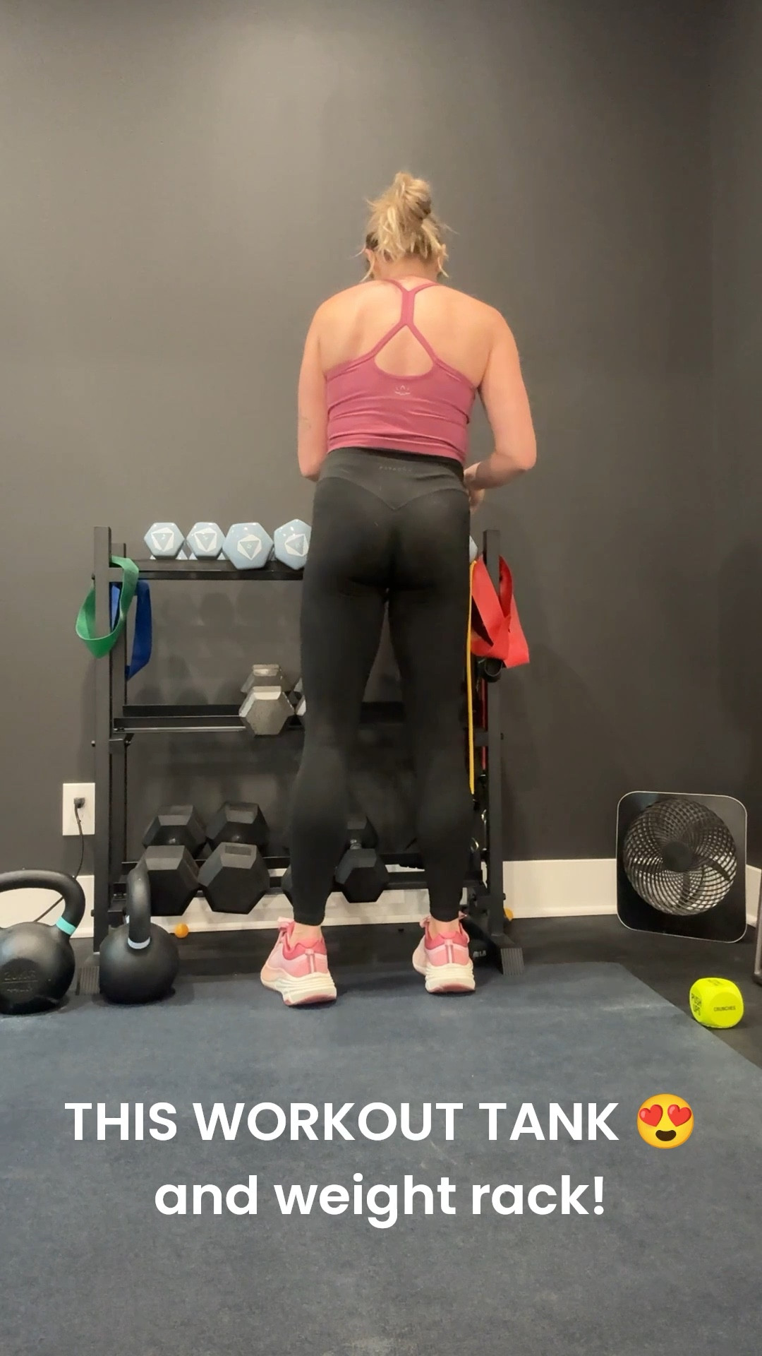 This beyond yoga workout tank is sooo good! True to size wearing a small, lots of pretty colors 

Leggings are paragon - affiliate code wellnessforthewin 

Amazon shoes linked - so comfy and feel similar to my hokas for way less 

Amazon affordable weight rack and other home gym favorites 



#LTKfitnessgoals #LTKActive #LTKmomlife