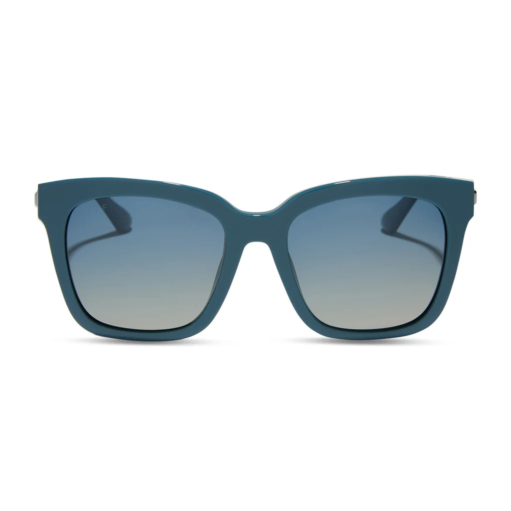 BELLA - DEEP SPACE + AEGEAN BLUE FLASH + POLARIZED SUNGLASSES | DIFF Eyewear