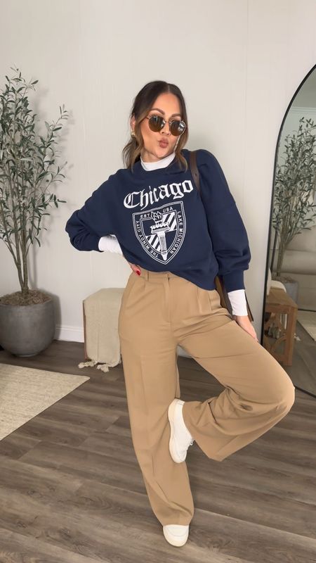 Casual Sunday Winter Outfits
Wearing a small thin long length in trousers and medium in crewneck 
I’m 5’4” for reference 

#LTKstyletip #LTKSeasonal #LTKU