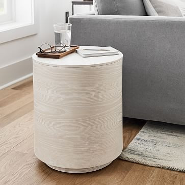 Volume Side Table - Wood | West Elm (US)