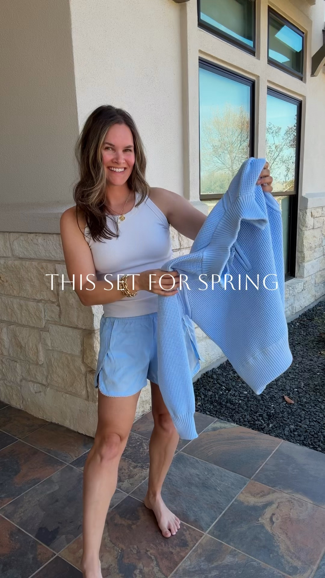 Comment “SPRING SET” for deets. Is this not the perfect set going into spring?!  This Aerie matching set = soft, flattering, and the easiest one-and-done outfit for errands or school pickup. Effortless but elevated. 👏👌


#LTKSaleAlert #LTKmomlife #LTKootd