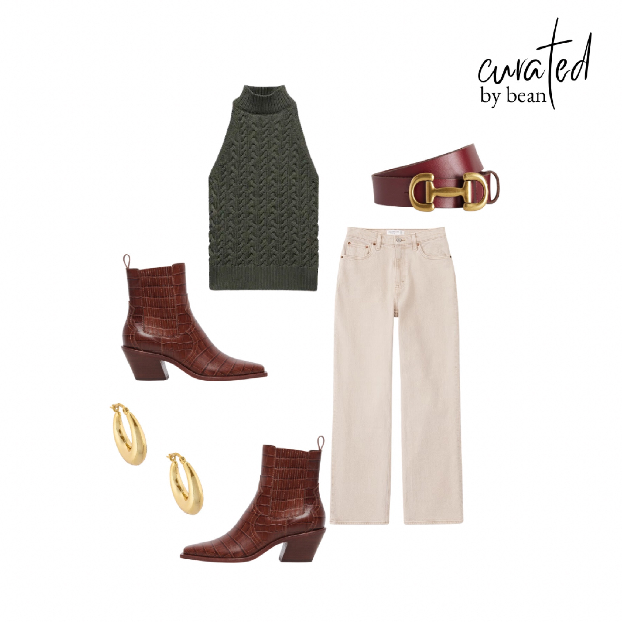 Transitional fall outfit 🤍 sweater top. Sweater vest top. Jeans. Leather boots. Leather belt

#LTKSeasonal #LTKBacktoSchool