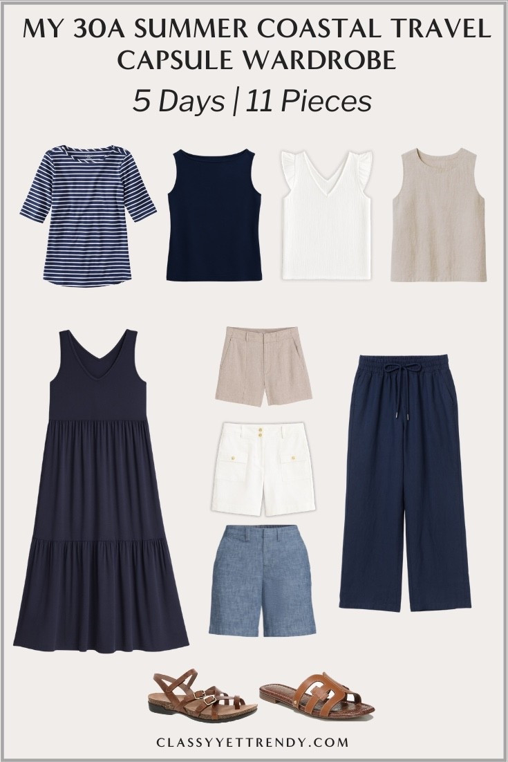 My 30A Summer Coastal Travel Capsule Wardrobe for 5 Days ☀️ This is what I wore on our vacation on 30A in Florida this past week.  See the full post on the blog with shopping links, where we stayed, where we dined, photos and all the outfits I wore. This capsule will make more outfits if you need to use this capsule for a longer trip.

Seaside Florida, shopping, beach town, Dune Allen Beach, Santa Rosa Beach, Rosemary Beach, Watercolor, Seacrest Beach, Alys Beach, Seagrove, Watercolor, Grayson Beach, Blue Mountain Beach

#capsulewardrobe #travelwardrobe #travelcapsule #traveloutfit #travelwardrobe #travelstyles  #instatravel #coastalstyle #beachlifestyle #FloridaTravel #BeachTownVibes #30A #30AFlorida #BeachDay #TravelInspo #founditonamazon #amazonfashion 


#LTKMidsize
