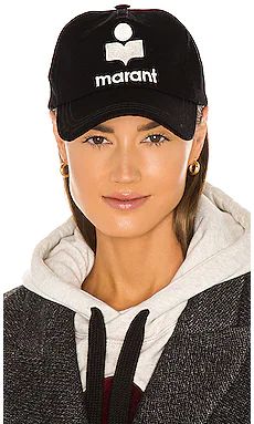 Isabel Marant Tyron Hat in Black & Ecru from Revolve.com | Revolve Clothing (Global)