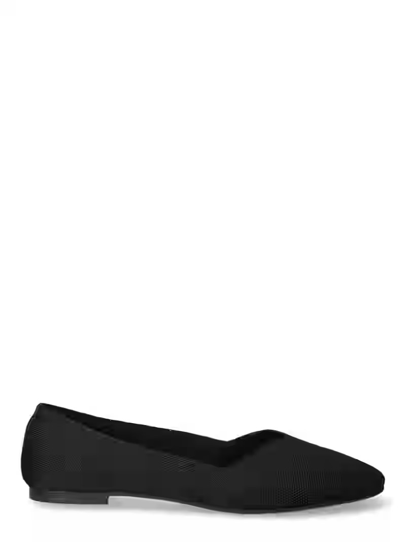 Time and Tru Women's Knit Ballet Flats | Walmart (US)