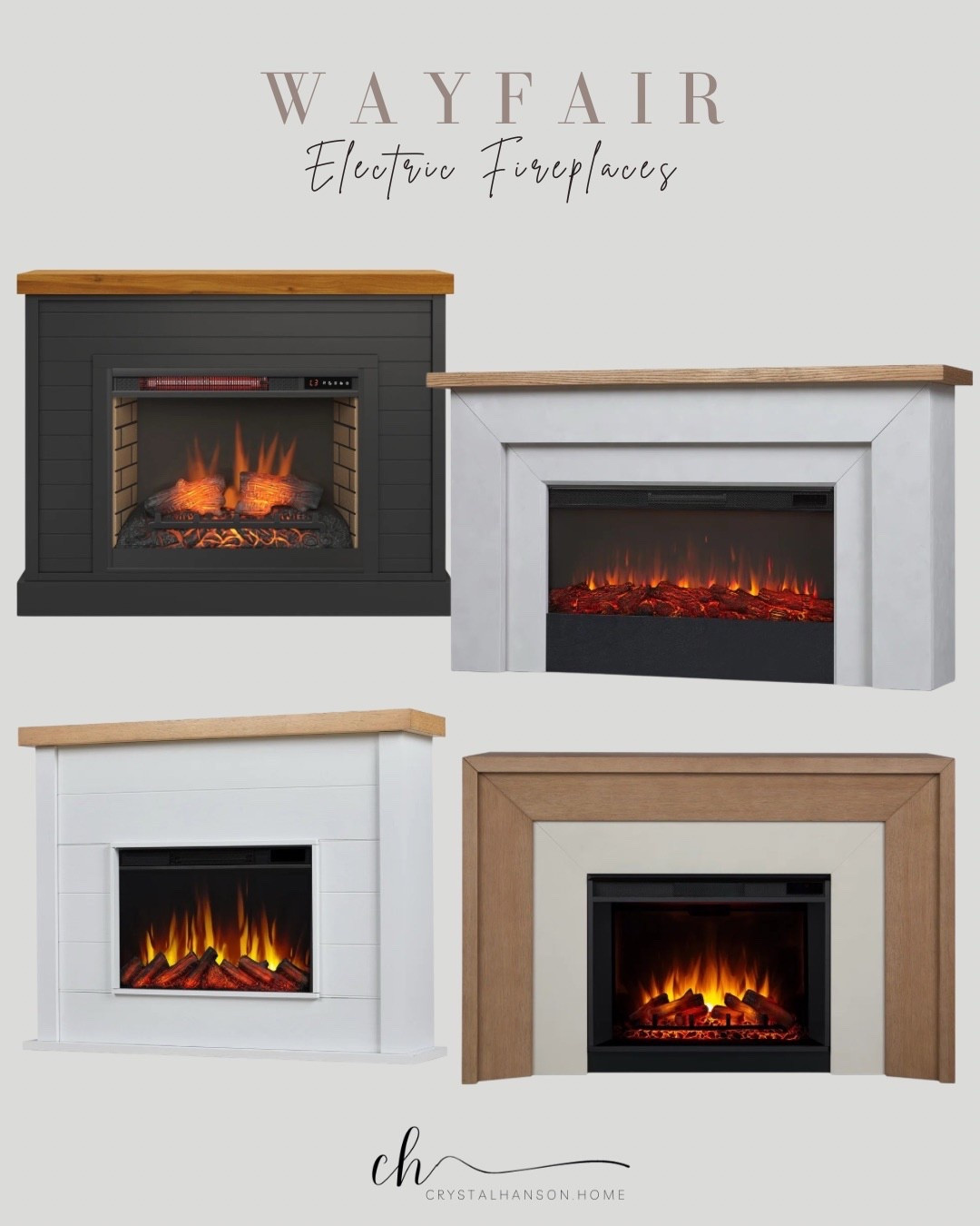 Sale on these modern and beautiful electric fireplaces! 

#LTKHome #LTKSaleAlert
