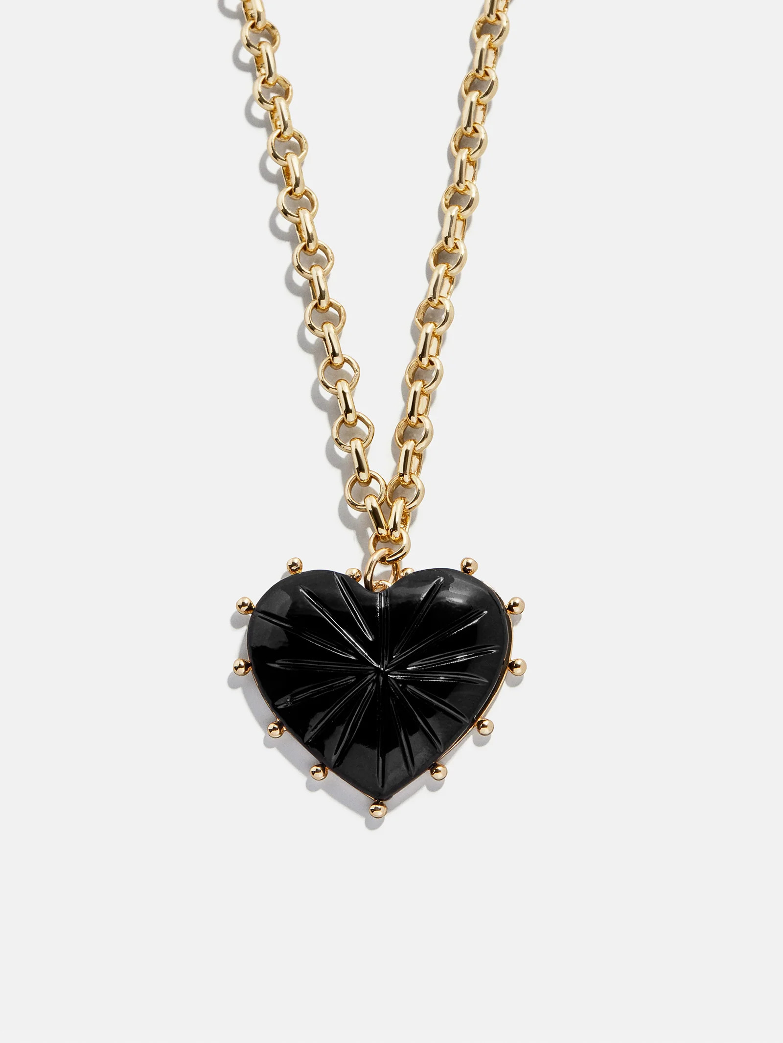Juno Black Resin Pendant - Black | BaubleBar