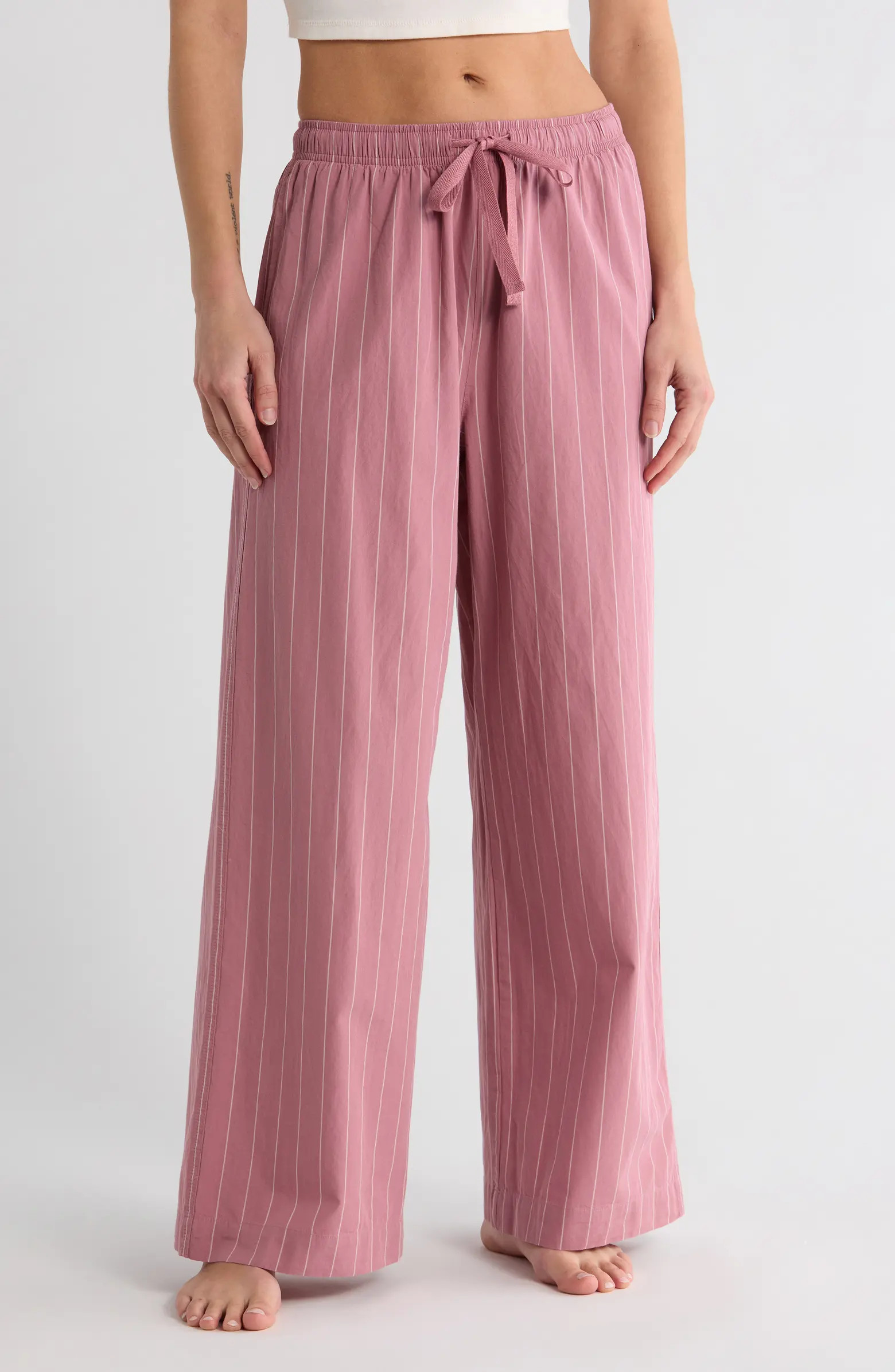 Cotton Poplin Pajama Pants | Nordstrom