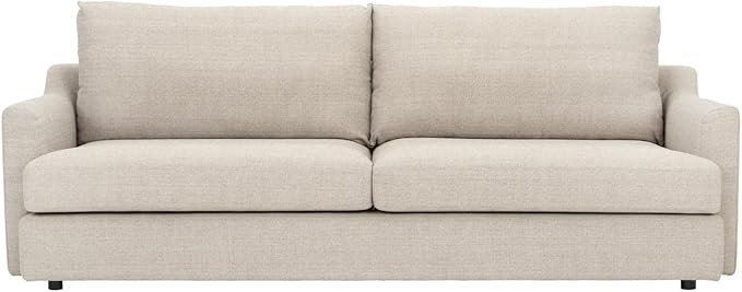 Moe's Home Collection Alvin Fabric Sofa with Solid Wooden Frame in Beige | Amazon (US)