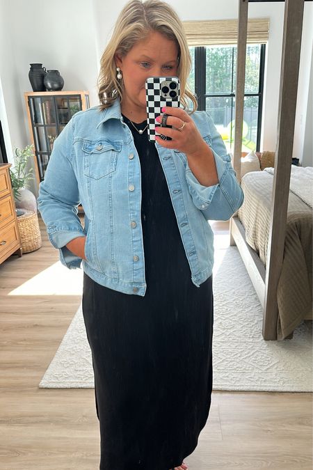 Loving these new @Walmartfashion pieces, the ribbed dress is so comfortable and available in a few different colors, the jean jackets are a staple in my wardrobe every single year, the sandals are great, and even come in wide, and loving the pearl jewelry!  I’m 5’6 and wearing an XL in dress and jackets.

#walmartpartner #walmartfashion #walmart

#LTKmidsize #LTKover40 #LTKfindsunder50