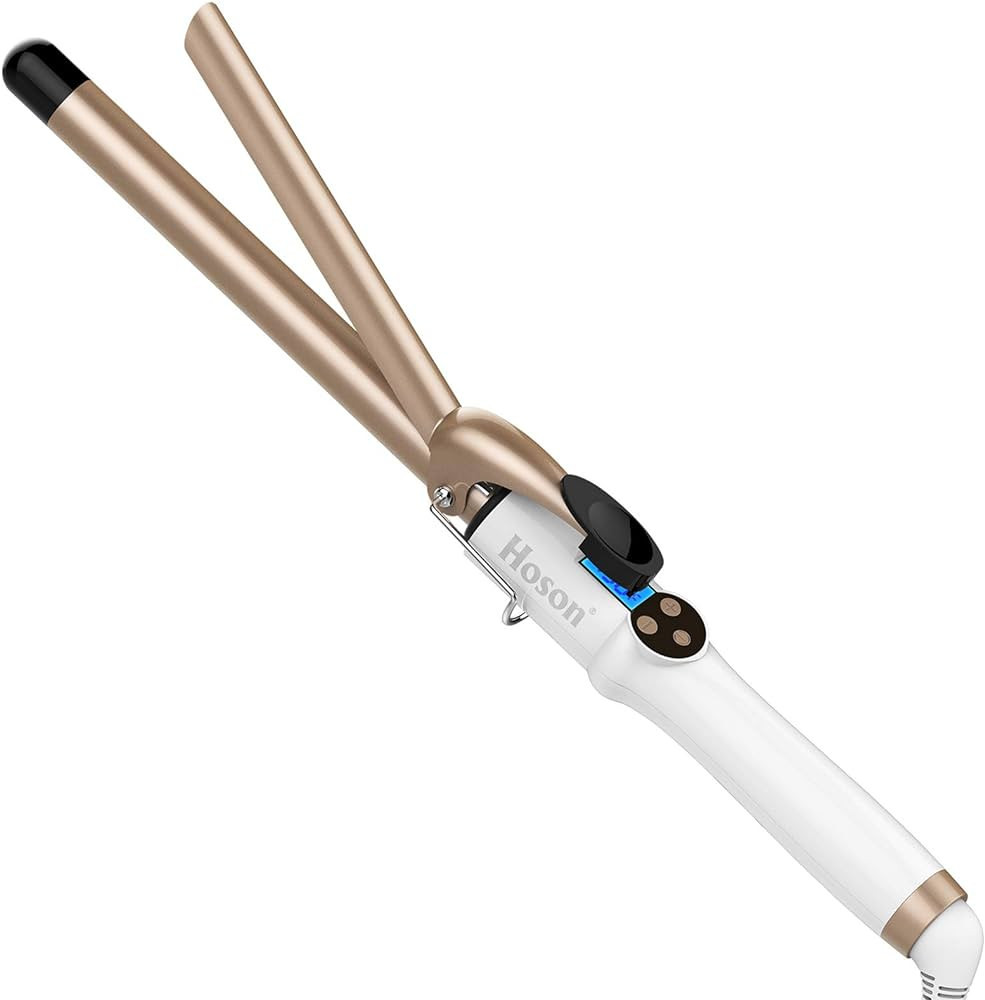 Hoson 3/4 Inch Curling Iron Professional, Ceramic Tourmaline Curl Wand Barrel with 9 Heat Setting... | Amazon (US)