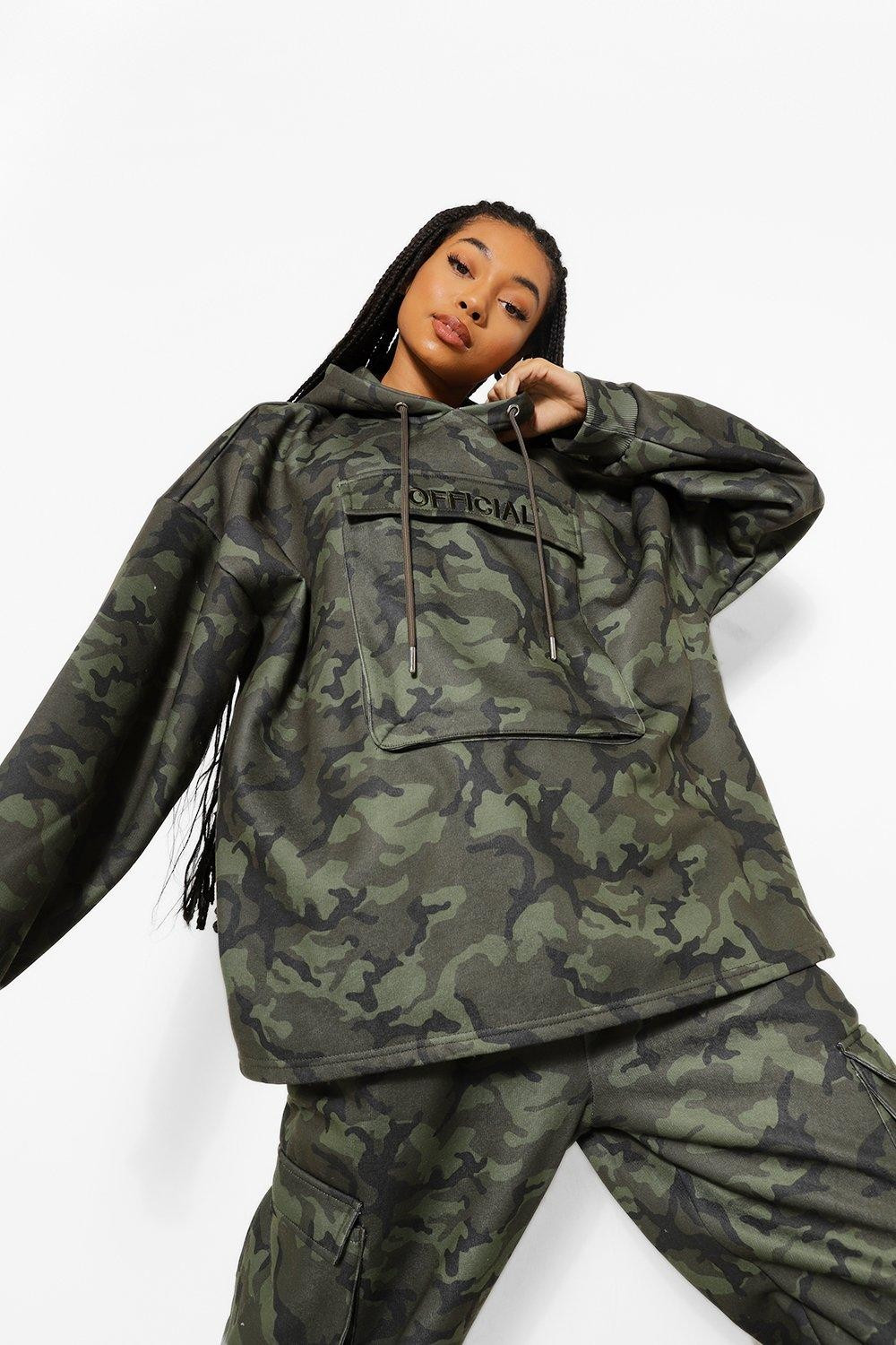 Oversized Utility Pocket Hoodie | Boohoo.com (UK & IE)