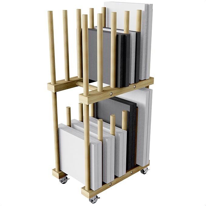 2 Tier Art Storage Rack, Art Drying Rack, Painting Storage Rack for Drawing Board, Picture frame,... | Amazon (US)