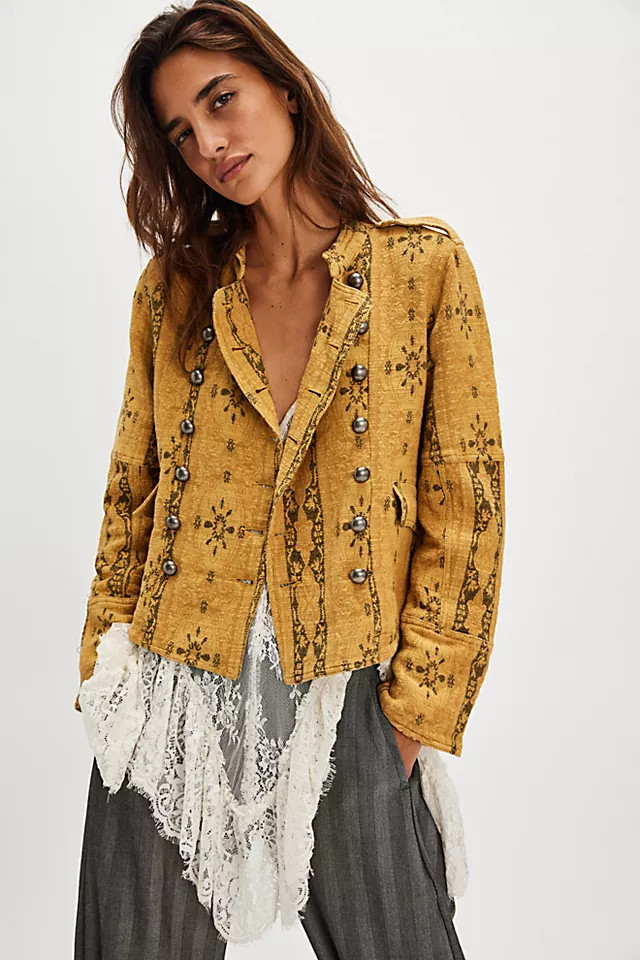 Lotty Jacquard Band Jacket | Free People (Global - UK&FR Excluded)